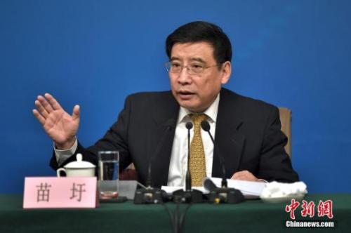 資料圖：苗圩。<a target='_blank' href='http://www.chinanews.com/'>中新社</a>記者金碩攝