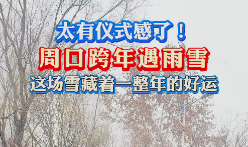 太有儀式感了！周口跨年遇雨雪 這場雪藏著一整年的好運